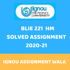 Read more about the article IGNOU BLIE 221  HINDI SOLVED ASSIGNMENT 2020-21