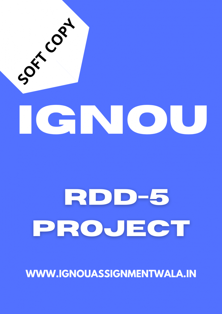 ignou rdd 5 project