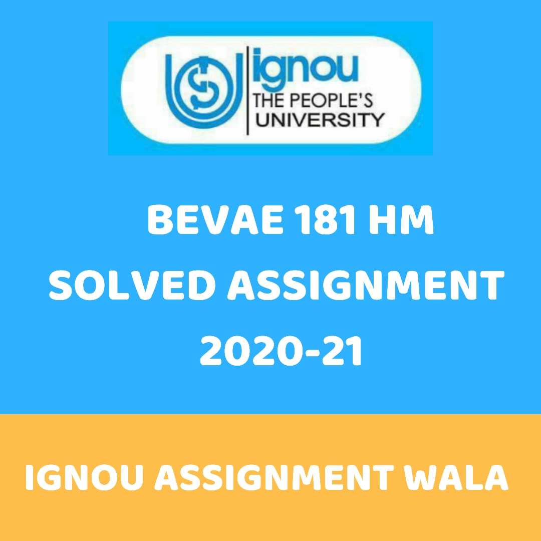 Read more about the article IGNOU BEVAE 181 HINDI SOLVED ASSIGNMENT 2020-21