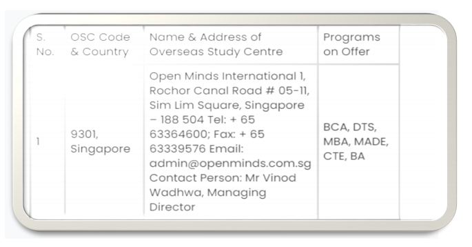 IGNOU Singapore