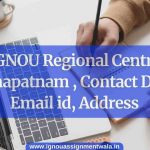 IGNOU Regional Centre Visakhapatnam, Contact Details, Email id, Address