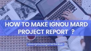 Read more about the article HOW TO MAKE IGNOU MARD PROJECT REPORT  ? IGNOU MRDP1 PROJECT