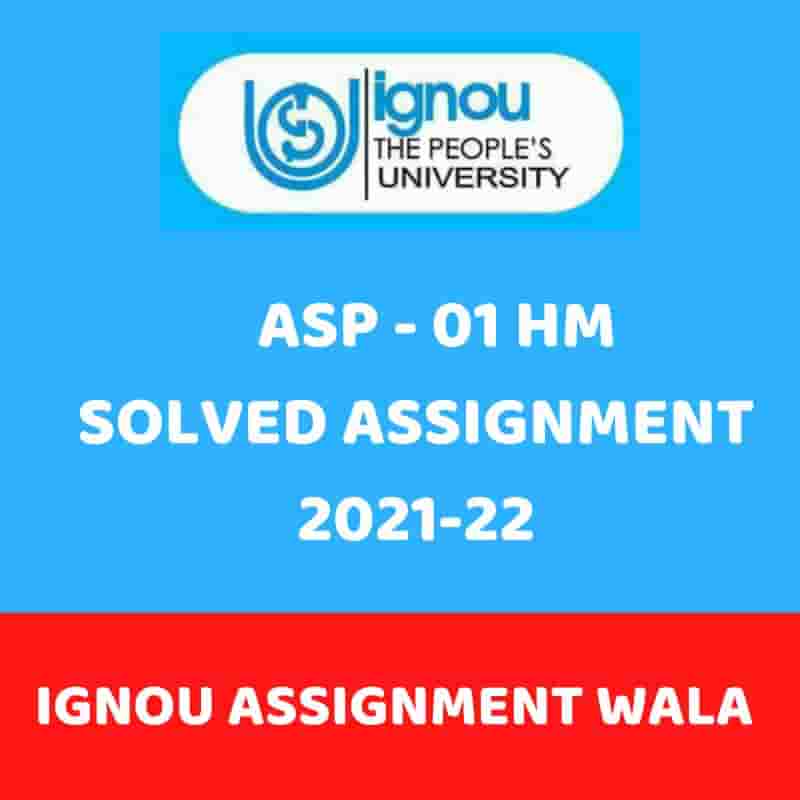 Read more about the article IGNOU ASP-01 HINDI SOLVED ASSIGNMENT 2021-22
