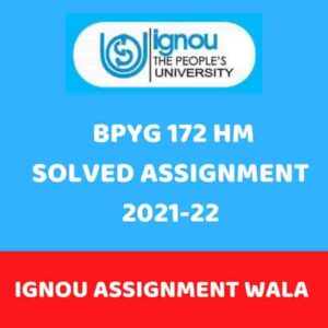 Read more about the article IGNOU BPYG-172 HINDI SOLVED ASSIGNMENT 2021-22