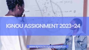Read more about the article IGNOU ASSIGNMENT 2023-24