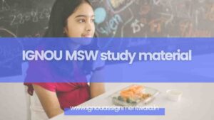 Read more about the article IGNOU MSW study material
