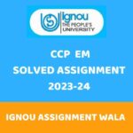 IGNOU CCP ENGLISH SOLVED ASSIGNMENT 2023-24