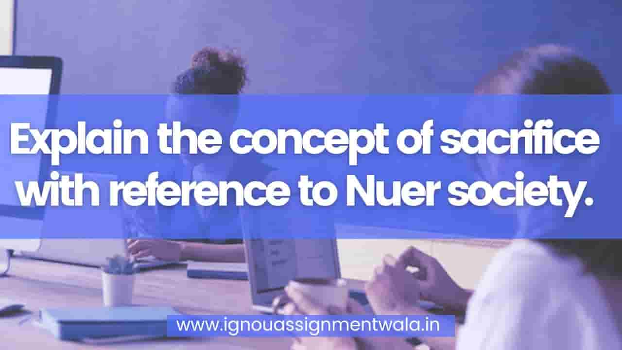 Read more about the article Explain the concept of sacrifice with reference to Nuer society.