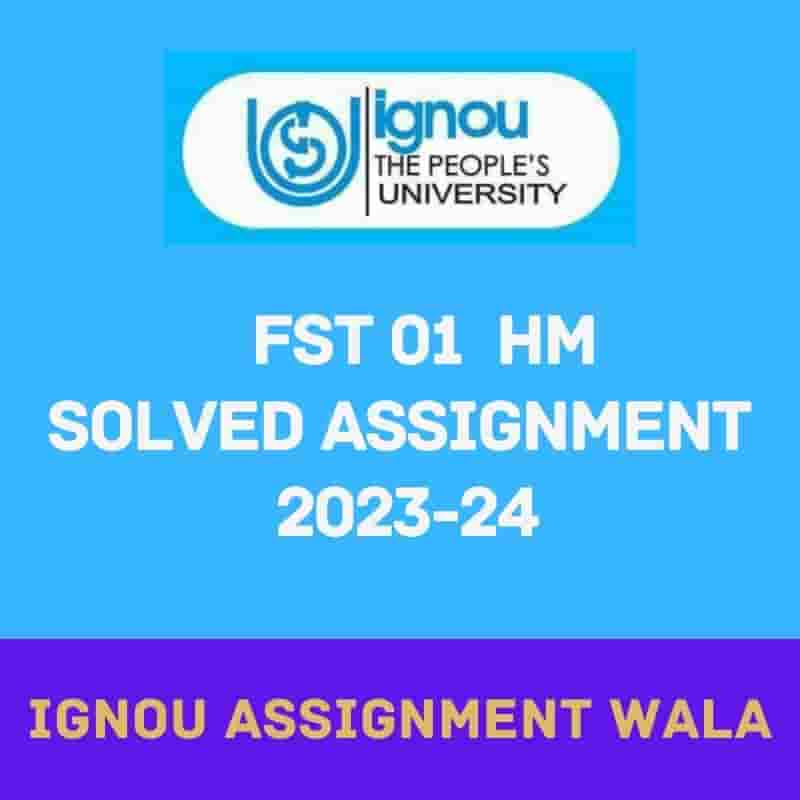 Read more about the article IGNOU FST 01 HINDI SOLVED ASSIGNMENT 2023-24