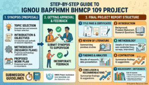 HOW TO MAKE IGNOU BAPFHMH BHMCP 109 PROJECT ?