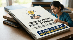 HOW TO MAKE IGNOU BAVMSME BERGP 171 PROJECT ? COMPLETE GUIDANCE