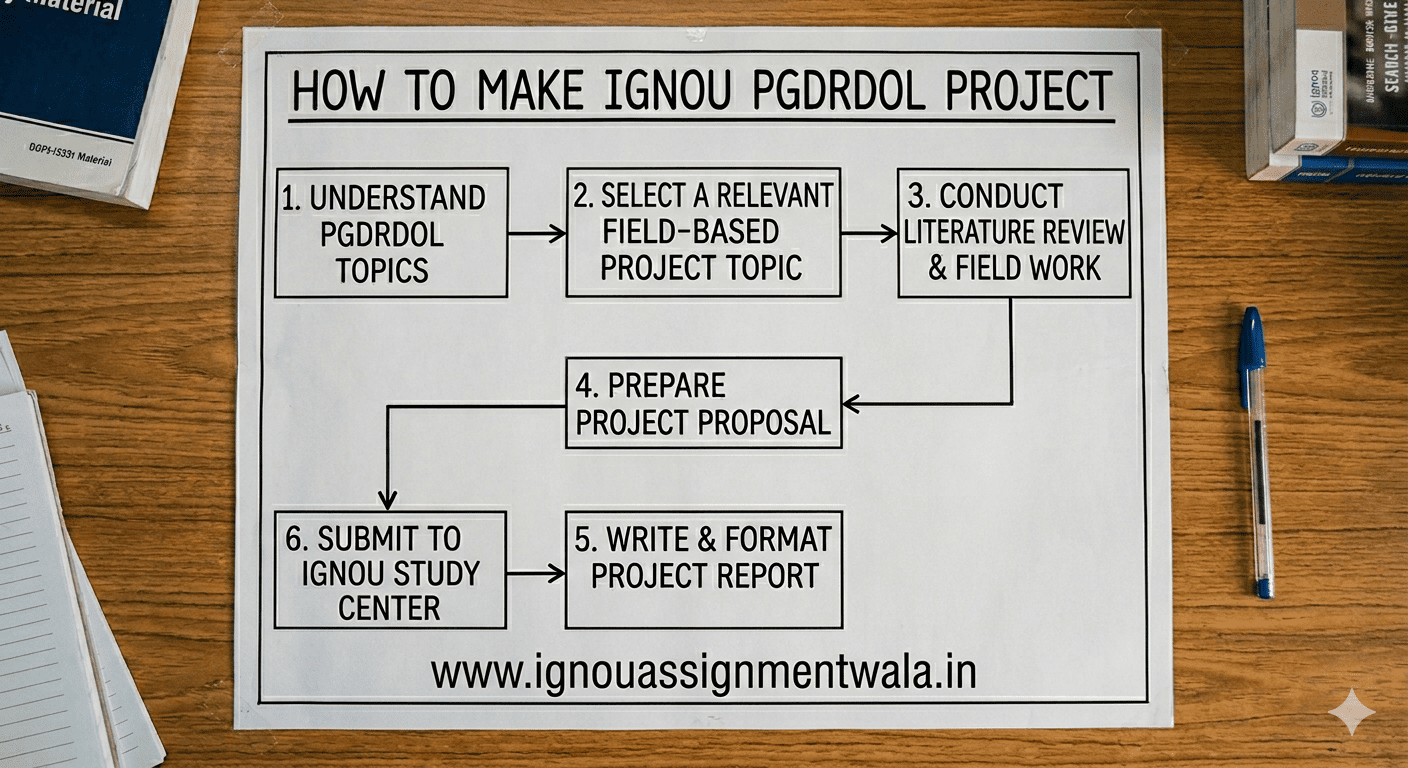 You are currently viewing HOW  TO MAKE IGNOU PGDRDOL PROJECT ? COMPLETE GUIDANCE